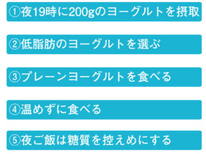 ヨーグルトダイエットのやり方