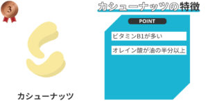 カシューナッツの特徴