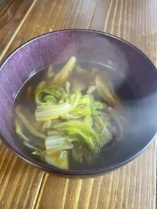 舞茸と白菜の韓国風ダイエットスープ